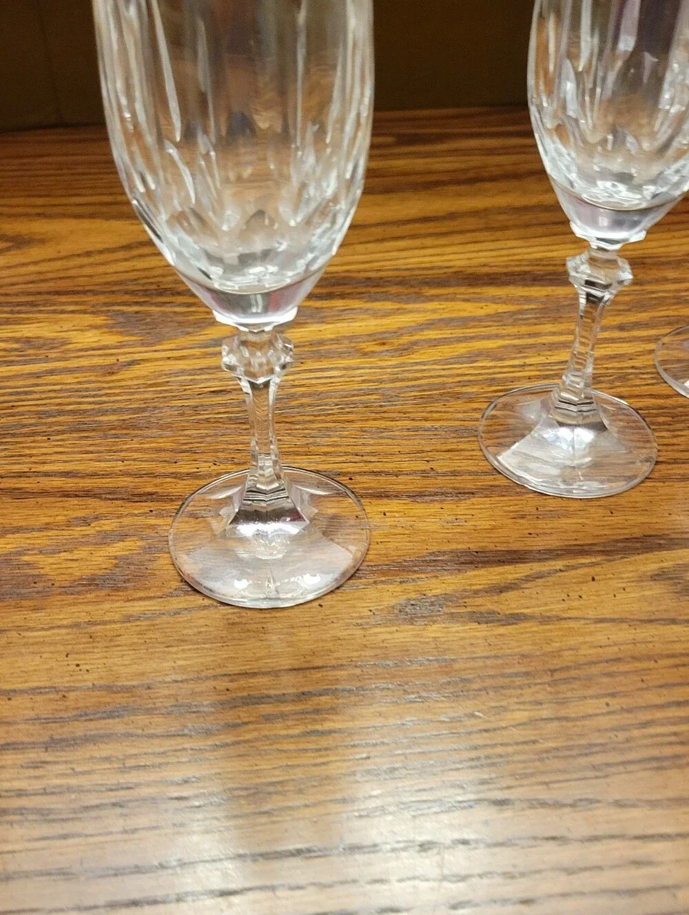 Vintage Schott-Zwiesel Gardan Champagne Flute Wine Glasses Crystal Set of 6